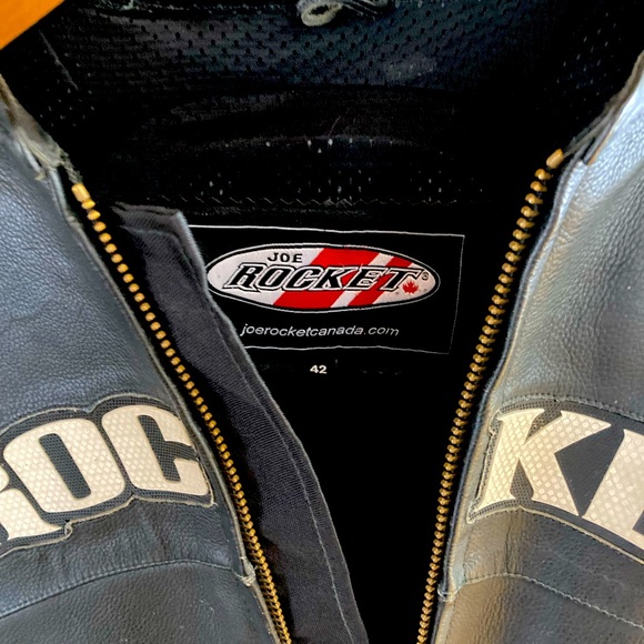 Joe Rocket leather motorcycle track jacket - Picture 4 of 4